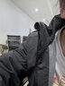 BRELRMON加绒外套风衣男女冲锋衣单层秋冬防风保暖软壳工装韩版户外夹克 9930A深灰-男【纯色】 L 实拍图