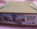 杜霓德国进口成品印花纸巾50片//盒Duni杜霓原木浆餐桌花色餐巾纸抽纸 180739-1格子星星 3层 50片*1盒 三层/33*33CM/50片/盒 实拍图