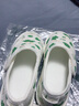 咕羊羊月子鞋可调节春夏秋产后拖鞋包跟厚底防滑孕妇拖鞋 【纯棉纱布】绿色奶牛 M(适合35码~36码) 实拍图