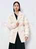 太平鸟女装冬季双面呢拼接羽绒服A1ACD4288 米白 XL （建议拍小一码） 实拍图