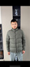 沙驰鹅绒羽绒服秋冬新款立领厚款宽松休闲保暖外套男【进口三防面料】 军绿 XL (52) 实拍图