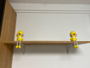 蔓森鑫 创意可爱精致吊脚娃娃家居玄关客厅摆件儿童卧室办公桌面装饰品 小黄鸭一对 实拍图