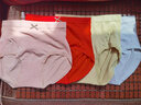 棉宜人女士内裤女纯棉底裆抑菌女生高腰莫代尔透气无痕三角裤包臀收腹 4条C 红色+肤色+灰色+焦糖 4条 L (90-155斤) 实拍图