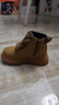 英贝米尼儿童马丁靴男童短靴宝宝鞋子2025秋冬新款大黄靴女童靴子宝宝童鞋 驼色【冬季棉靴  加绒保暖】 22 码内长14.5CM适合脚长约14.0CM 实拍图