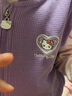 Hello Kitty儿童马甲春秋款外穿女童针织背心中大童拉链开衫童装046紫色130 实拍图