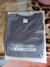 简男【纯棉2件装】长袖t恤男士纯棉圆领秋衣男装外穿春秋季打底衫衣服 KY铁灰+小山黑 3XL 建议170-190斤 实拍图