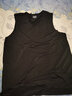 富梅瑞  冰丝无痕背心男夏季紧身弹力运动速干无袖宽肩打底汗衫男薄款 V领黑色冰丝背心 XL 实拍图