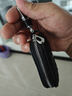 尚行者头层牛皮汽车钥匙包男女士牛皮鳄鱼纹拉链包迷你腰挂车钥匙套通用 黑色 无规格 实拍图