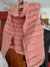 鸭鸭（YAYA）轻薄羽绒服女品牌鸭绒马甲外套女款春秋立领马夹内胆K 嫣红色 2XL 175 实拍图