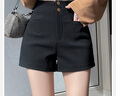 欧贝汐高腰西装短裤女春秋冬小个子a字弹力黑色外穿辣妹靴裤2026新款 黑色常规款 M 实拍图
