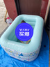 博士豚婴儿游泳池家用大型儿童充气泳池玩具游泳桶洗澡盆户外气垫游泳池 婴儿帆布支架水池 实拍图