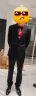 第五季 特价结婚庆典礼服衬衫男士法式燕子领衬衣丝光棉衬衫男长袖修身 红色SFL2Q30 40(体重参考66-70kg) 晒单实拍图
