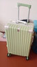 大嘴猴（paul frank）拉杆箱男行李箱女轻音万向轮铝框旅行箱学生出差拉链密码大容量箱 青叶绿/升级铝框款 20英寸 实拍图