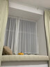 家菲百叶纱透光不透人卧室阳台窗帘纱帘梦幻飘逸2024新款白色窗纱客厅 百叶纱-月光白 免费改短 免费升级打孔/韩折 米 实拍图