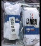 NBA袜子男士休闲运动长筒加厚毛圈底纯白色舒适精梳棉高筒运动训练篮球运动袜2双装 晒单实拍图