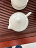 常生源 茶壶 陶瓷功夫茶具泡茶壶羊脂玉白瓷品茗壶单壶 清悦茶壶150ml 实拍图