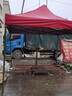 豪运莱特 户外广告帐篷印字四脚伞摆摊雨遮阳棚防晒防折叠伸缩车棚大伞地摊遮阳篷 3x3米加强版帐篷 红色 实拍图