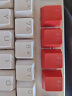 惠普（HP）GK200机械键盘有线办公游戏键盘 20种背光灯效 87键电竞键盘鼠标套装电脑外设键鼠 红白【红轴】冰蓝光 实拍图