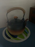容山堂 粗陶茶壶煮茶器套装 大号提梁泡茶壶烧水壶陶壶电陶炉三界茶炉 粗陶提梁壶-祥云钮 实拍图
