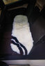 达令河汽车坐垫冬季纯羊毛澳洲皮毛一体加厚保暖长羊毛坐垫单个座椅垫套 Y75白色（六件套） 实拍图