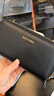 班亚奴钱包女长款女士2025新款时尚大容量头层牛皮钱夹双拉链真皮手拿包 黑色-双拉链（头层牛皮） 实拍图