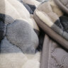 瑞娜美 加厚保暖法兰绒床垫软垫子冬天珊瑚绒0.9单人学生宿舍垫被 灰白格 90*200cm 实拍图