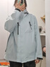 BODACHEL木兰宽松冲锋衣女户外三合一外套防风防水风衣男秋冬加厚滑雪夹克 【男女同款】烟云蓝 五防外壳 L 实拍图