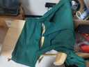 迪塞雅男女纯棉刷手服长袖洗手衣医生隔离工作服短袖刷手衣手术室衣宠物 洗手衣绿色（女款短袖） S 实拍图