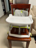 apramo安途美宝宝餐椅儿童餐桌椅可折叠便携椅子 婴儿餐椅升级款 糖果绿 实拍图