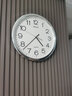 精工日本精工家用免打孔简约壁钟客厅办公室时尚圆形挂钟多尺寸可选 银色 40cm 16英寸 实拍图