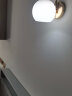 自由亮（FREEBRIGHT） led壁灯卧室床头灯现代简约创意卧室壁灯客厅过道楼梯墙壁灯 B款单头:香槟金:送12W(三色光)LED灯泡 实拍图