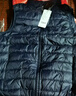 鸭鸭（YAYA）反季冬装羽绒马甲男女轻薄款修身短款保暖运动休闲冬季外套KXM 藏青色 2XL （男女款） 实拍图