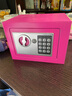香思缦生日礼物男孩女孩不锈钢存钱罐新年压岁钱保险箱密码带锁只进不出 粉色【可投币】 实拍图