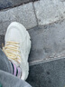 回力女鞋老爹鞋女款2025新款冬季加绒黑色鞋子爆款厚底增高运动鞋 米色【6cm超轻凹凹底】 39 实拍图