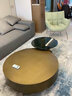 新品安嘉 茶几 意式轻奢圆形茶几钢化玻璃不锈钢家用客厅创意设计师茶几 100cm茶几+65cm边几 实拍图