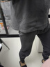 红豆（Hodo） 秋衣秋裤纯棉薄款套装 全棉圆领基础打底棉毛衫裤秋上新 男款墨色灰（圆领） 175/100(XL) 实拍图