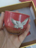 苏氏陶瓷（SUSHI CERAMICS）国潮文化宫墙红高温窑变自然纹理瑞鹤呈祥陶瓷托盘主人对杯礼盒装 实拍图