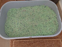 petshy巨人猫砂绿茶混合纯豆腐猫砂强吸水无尘2.7公斤*4包装 实拍图