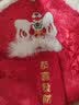 华元宠具（hoopet）猫咪衣服春节过年毛衣秋冬保暖冬季猫衣服防掉毛宠物新年国潮棉衣 【舞狮国潮唐装】恭喜发财加绒款 L：胸围45cm【建议7-10斤】 实拍图