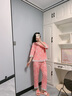 雪仙丽【商场同款】莫代尔女春夏棉质家居服蕾丝花边七分裤睡衣两件套 红色-1231323 M 实拍图