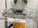 固特（GUTE）不锈钢抽屉轨道缓冲三节导轨轻音滑轨家具五金 冷轧钢-三节轨 16寸=40cm/付 实拍图