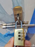 海斯迪克 HK-5158 黄铜挂锁 密码锁 行李箱防盗锁 3轮密码 中号 实拍图