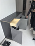 澳之音餐边柜一体靠墙柜子轻奢岩板餐厅边柜超薄家用厨房客厅储物茶水柜 120*35cm/岩板+烤漆/加厚款 实拍图
