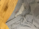 唐狮裤子男秋季新款衣多穿休闲男宽松潮流运动针织束脚裤男士 浅麻灰/加绒款 2XL 实拍图