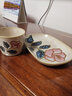 千代源日本原装进口冲绳玫瑰餐具 日式家用陶瓷碗花碗盘子汤碗面碗饭碗 茶杯160ml 实拍图