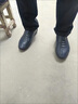 YUZI 【软牛皮】皮鞋男秋季男鞋驾车鞋男士商务休闲鞋子夏季防滑百搭 【单里】黑色套脚 43 实拍图