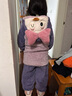 多妙屋儿童睡衣秋冬女童珊瑚绒套装法兰绒亲子家居服 99090紫色 120cm  实拍图