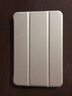 钦灵 苹果iPad mini2保护套mini3壳迷你外超薄mini1皮套防摔超薄金沙纹全包边硅胶 金色（三折款软壳）+钢化膜 实拍图