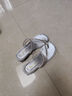 逸兰朵仙女风粗跟套趾凉鞋女外穿2025新款配裙子百搭沙滩度假夹趾凉拖夏 银色【优质优选版】 38 (240mm) 实拍图