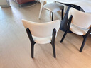 致喜北欧实木餐椅家用简约餐桌椅奶油风靠背座椅软包椅子久坐舒服餐椅 黑色实木框架-浅卡其色猫爪皮 实拍图